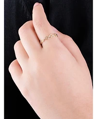 Devata Valentino Ring in 14K Gold, Size 8, approx. 1.7 grams.