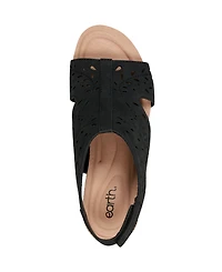 Earth Women's Halin Cutout Slingback Wedge Sandals