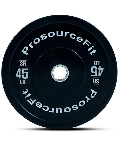 ProsourceFit Solid Rubber Bumper Plate, 45 lb
