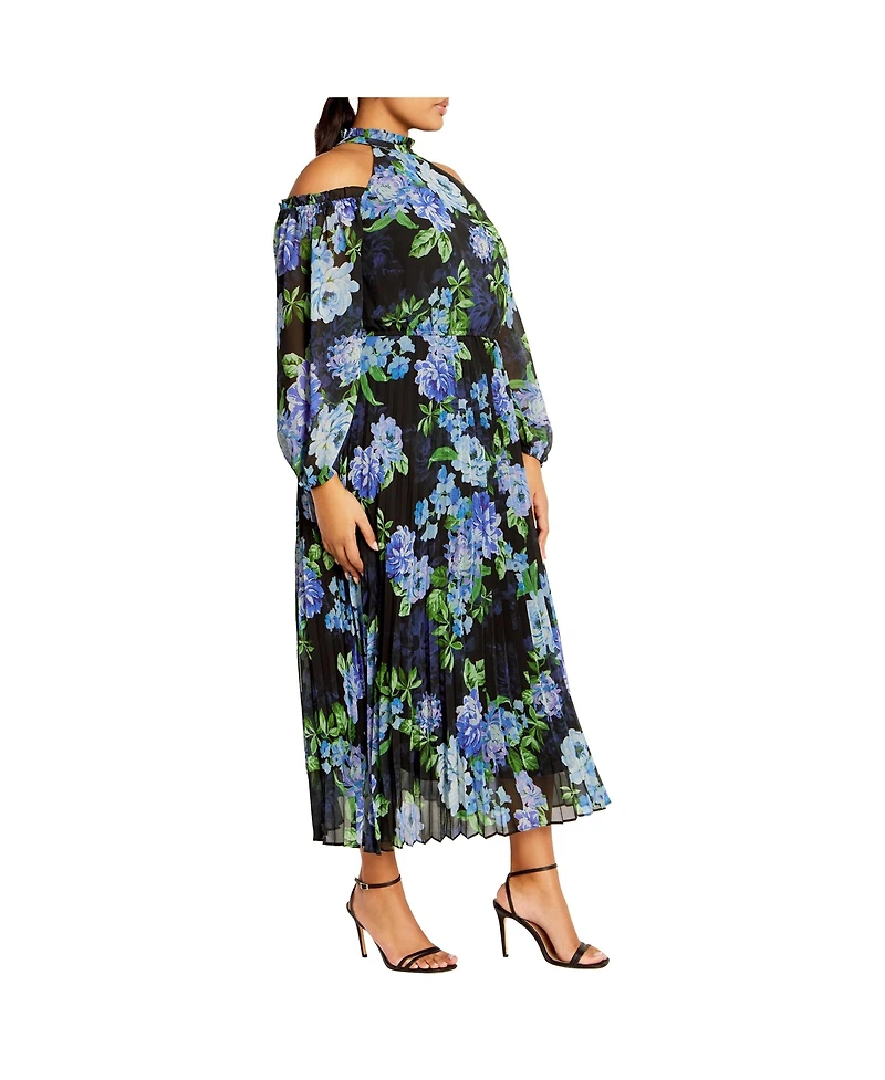 Plus Promise Print Maxi Dress