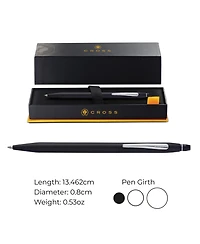 A. T. Cross A.t. Cross Click Classic Black with Chrome Appointments Ballpoint Pen