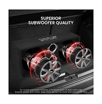 Pyle Dual Subwoofer Box System, 8'' Vented Enclosure, 800W Max, Led Lights