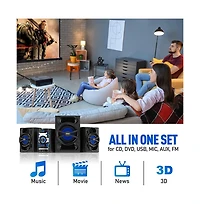 Pyle 5.25” 2-Way Bluetooth Wireless Speaker System - Waterproof, 500W Max Power, 1/2” Tweeter, Compact Design