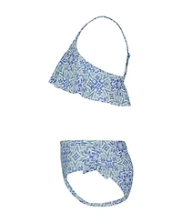Roxy Big Girls Fresco Tile Flounce Bikini, 2-Piece Set