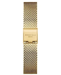 Rosefield Small Edit Women's Gold Tone Stainless Steel Mesh Bracelet Watch 26mm