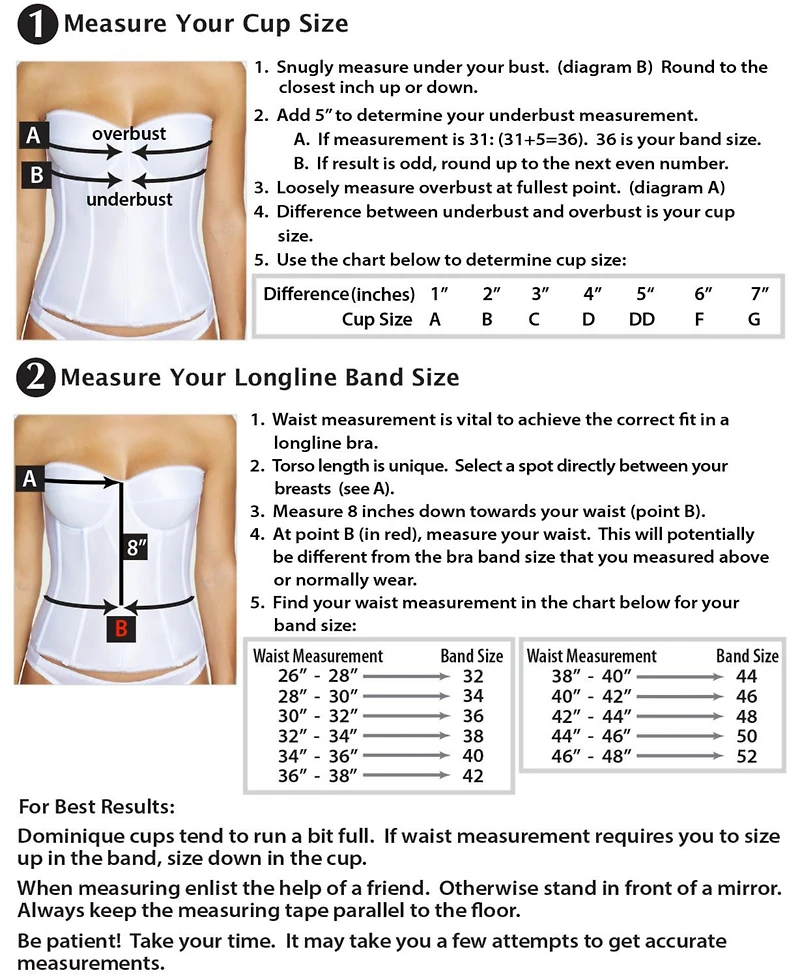 Dominique Juliette Satin Corset Strapless Longline 8950