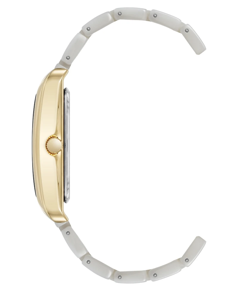 Anne Klein Women's Quartz Ivory Acetate Bracelet Watch, 26mm