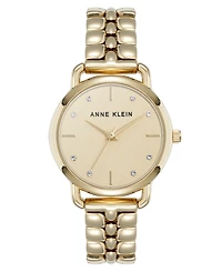 Anne Klein Women's Quartz Signature Gold-Tone Metal Alloy Watch, 30mm