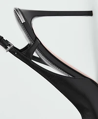 Mango Women's Asymmetrical Heels Leather Sandals
