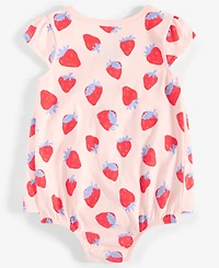 First Impressions Baby Girls Strawberry-Print Skirted Sunsuit, Exclusively at Macy's