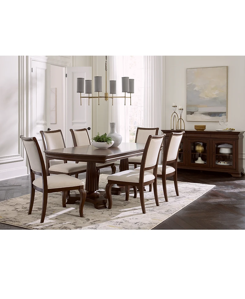 Nelman 7-Pc. Rectangular Dining Set (Table & 6 Side Chairs), Created for Macy's