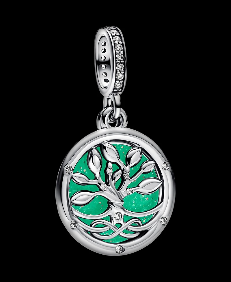 Pandora Glow-in-the-Dark Infinity Tree Double Dangle Charm