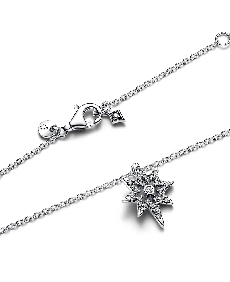 Pandora Silver North Star Pendant Necklace