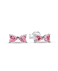 Pandora Sterling Silver Sparkling Bow Stud Earrings