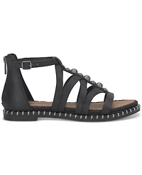 Lucky Brand Women's Korina Embellished Strappy Gladiator Flat Sandals