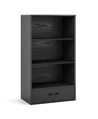 Gouun 48 Inch Tall 4 Tiers Wood Bookcase with Drawer