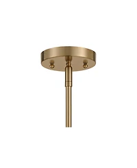 360 Lighting Partridge 9 1/2" Modern Pendant Ceiling Light Fixture Dining Room Over Table Kitchen Island Foyer Hanging Round Brass Finish Mirror Glass