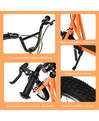 Height Adjustable Kid Kick Scooter with 12 Inch Air Filled Wheel