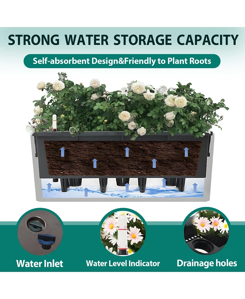 Aoodor Mahliya Planter Box (Set of 4)