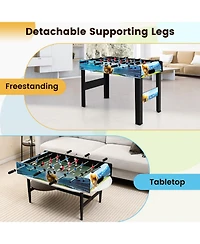 Kuyotq 37 Inch Mini Foosball Table with Score Keeper and Removable Legs