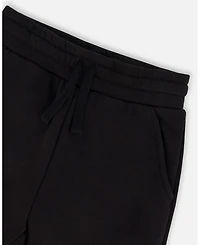 Deux par Toddler Boys French Terry Sweatpants With Side Pockets Black - Toddler|Child