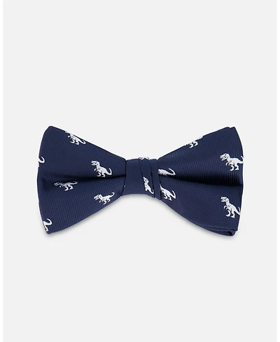 Deux par Deux Boy Bow Tie Navy Blue And Dino - Toddler|Child