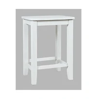 Jofran Eastern Tides Coastal Wire-Brushed Acacia Backless Counter Barstool (Set of 2