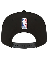 New Era Men's Black Houston Rockets Jersey Hook Statement Edition 9FIFTY Snapback Hat