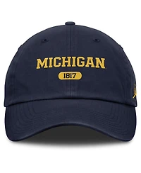 Jordan Men's Navy Michigan Wolverines Club Adjustable Hat