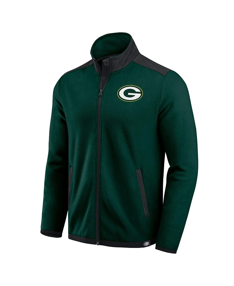 Fanatics Men's Green Bay Packers Color Block Polar Fleece Full-Zip Jacket