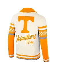 Colosseum Women's Cream Tennessee Volunteers Wild Collective Button-Up Jacquard Sweater