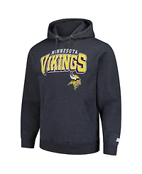 Starter Men's Charcoal Minnesota Vikings Vintage Pullover Hoodie