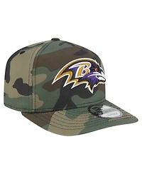 New Era Men's Camo Baltimore Ravens Woodsy 9FIFTY Snapback Hat