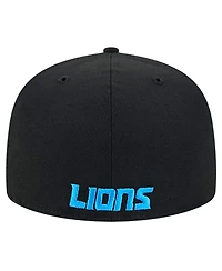 New Era Men's Black Detroit Lions Flawless 59FIFTY Fitted Hat