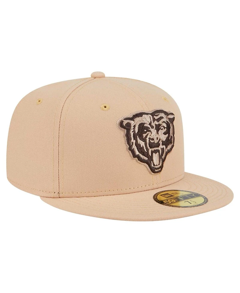 New Era Men's Tan Chicago Bears Candied Pecan 59FIFTY Fitted Hat