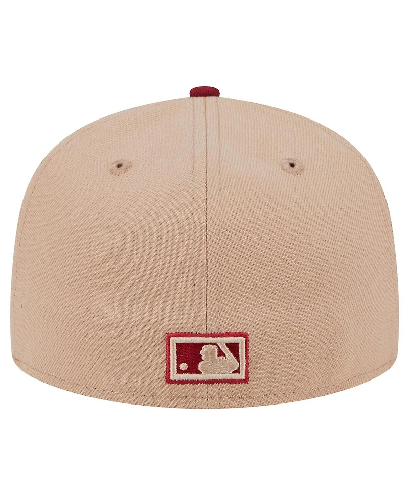 New Era Men's Khaki Philadelphia Phillies 59FIFTY Fitted Hat