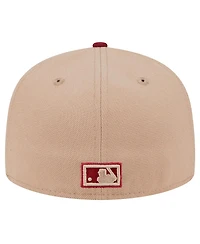 New Era Men's Khaki Philadelphia Phillies 59FIFTY Fitted Hat