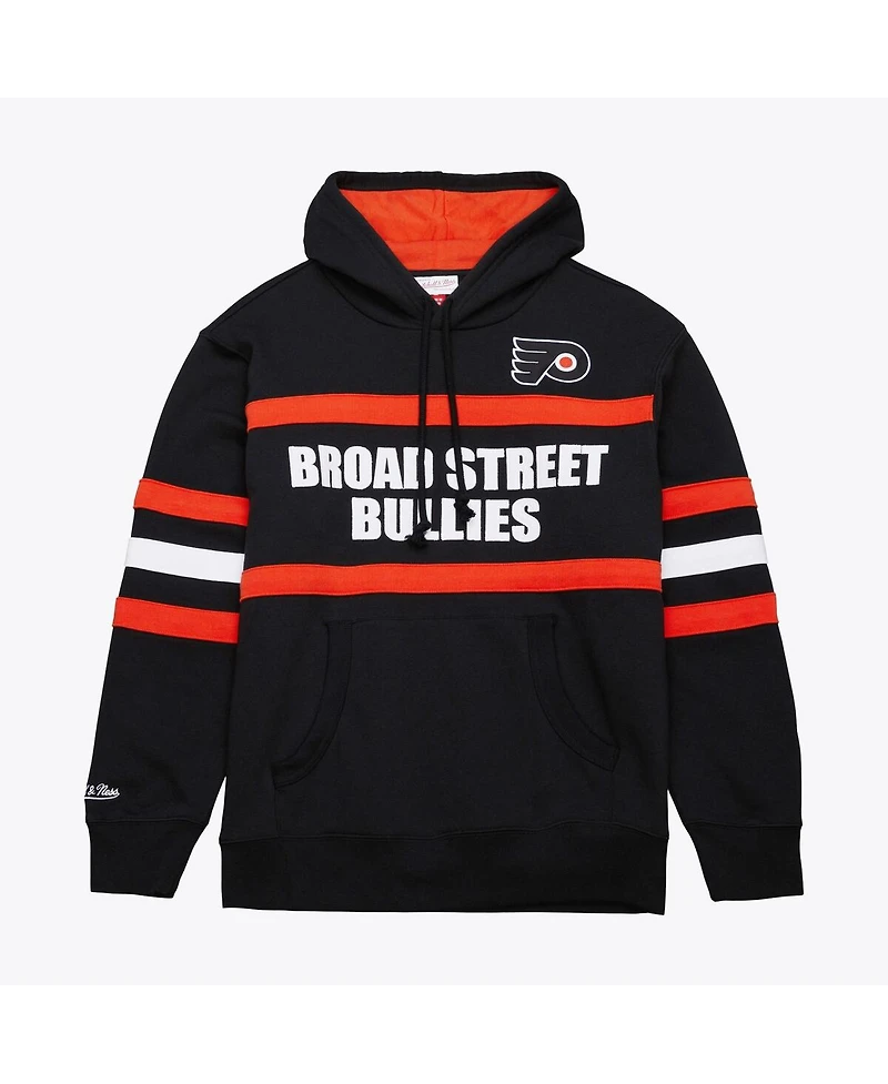 Mitchell & Ness Men's Black Philadelphia Flyers Head Coach Slogan Pullover Hoodie
