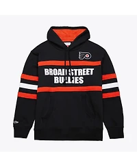 Mitchell & Ness Men's Black Philadelphia Flyers Head Coach Slogan Pullover Hoodie