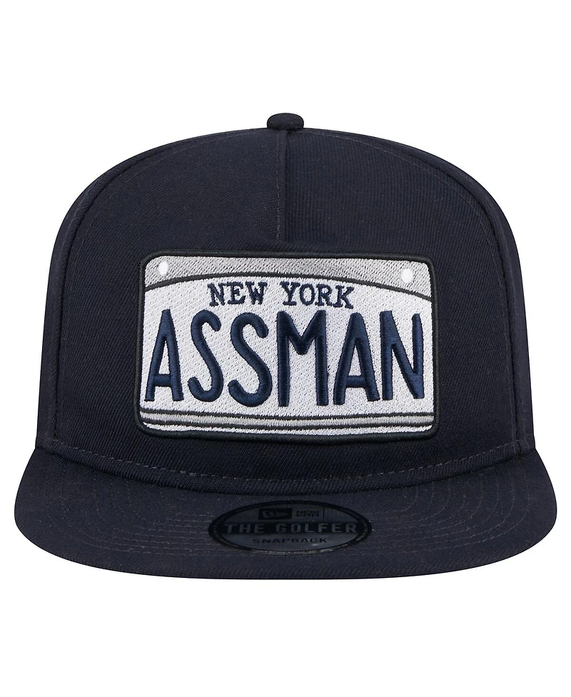 New Era Men's Navy Seinfeld License Plate Golfer Adjustable Hat