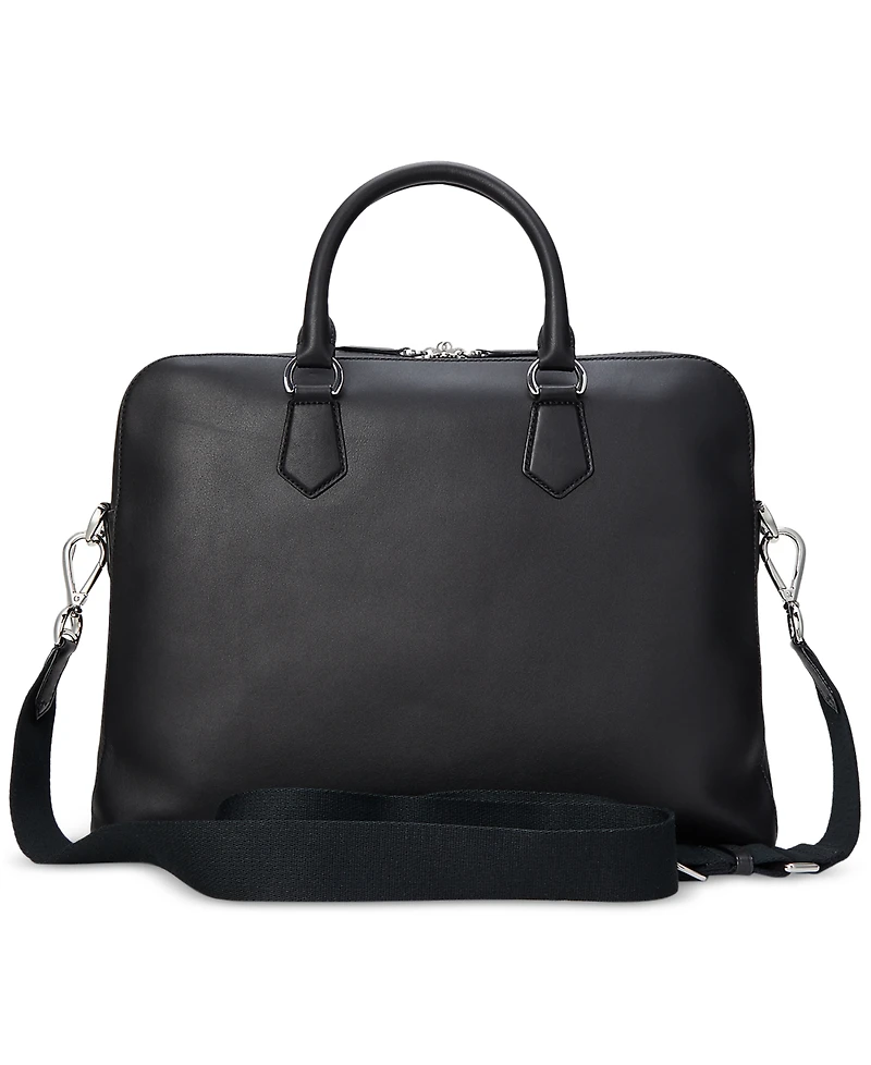 Polo Ralph Lauren Men's Smooth Leather Commuter Bag