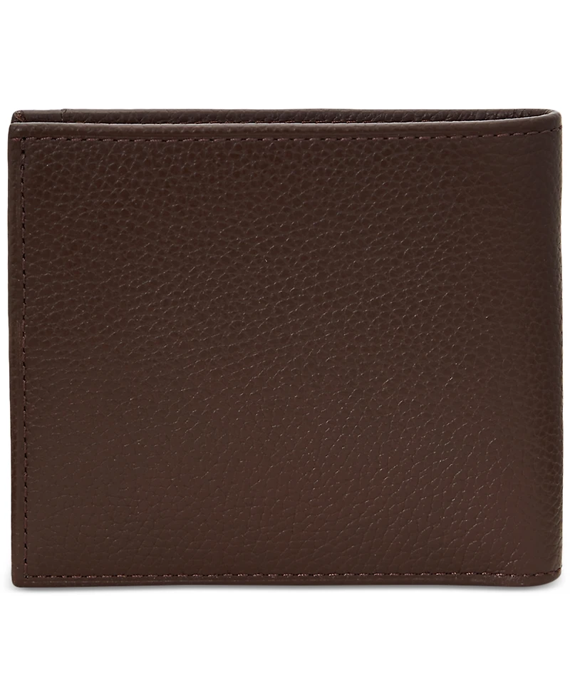 Polo Ralph Lauren Men's Pebbled Leather Billfold Wallet