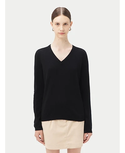 Gobi Cashmere Women's Essential Cashmere V-Neck Sweater