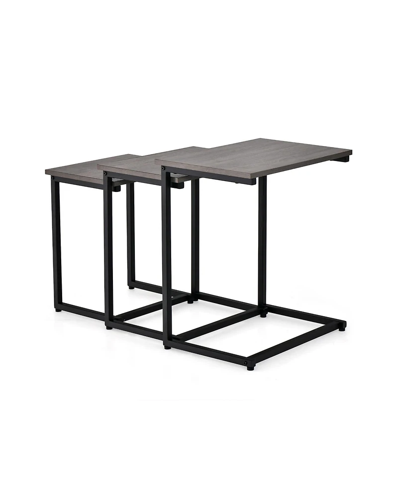 Gouun 3 Pieces Multifunctional End Table Set