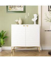 Boyel Living 2 Door Locker Accent Cabinet