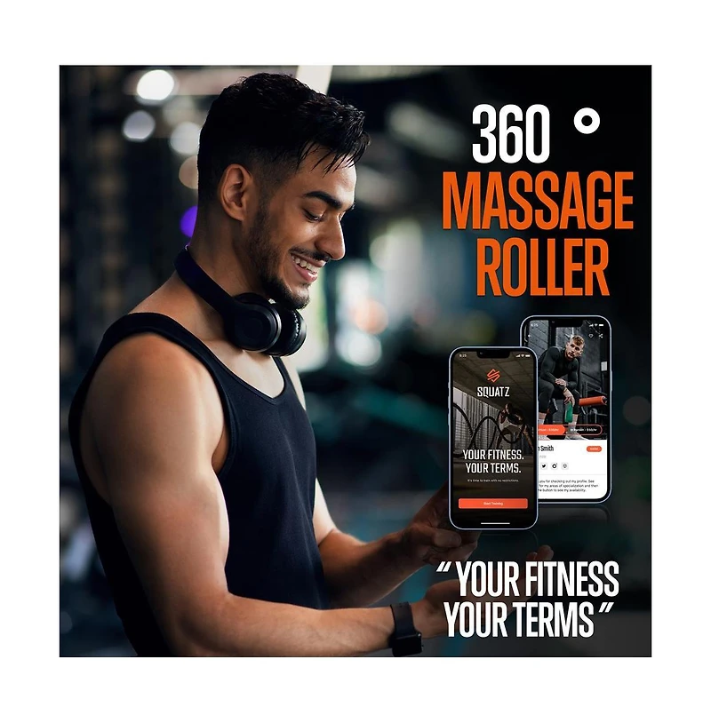 Squatz Wireless Vibrating Massage Ball, Deep Tissue Therapy