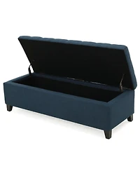 Modern Storage Ottoman, Multipurpose Footstool & Storage Bench-The Pop Home