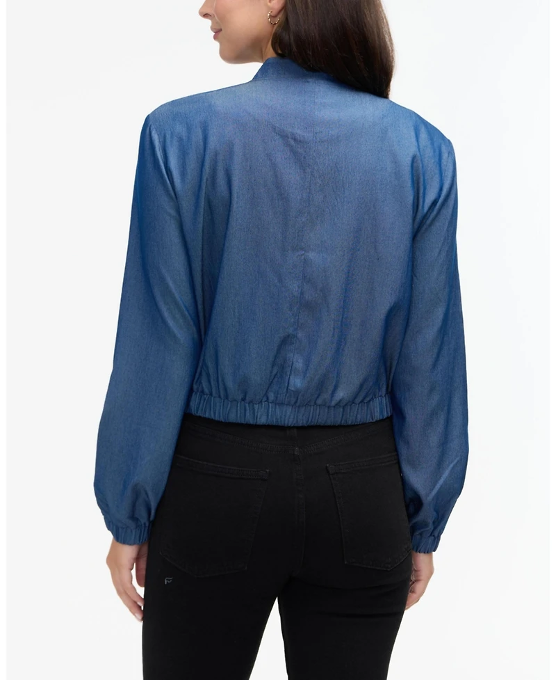 Ellen Tracy Women s Tencel Bomber Jacket