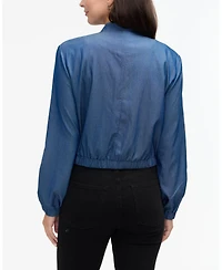 Ellen Tracy Women s Tencel Bomber Jacket