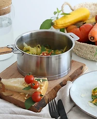 Stainless Steel Quart Strate Saucepan with Lid